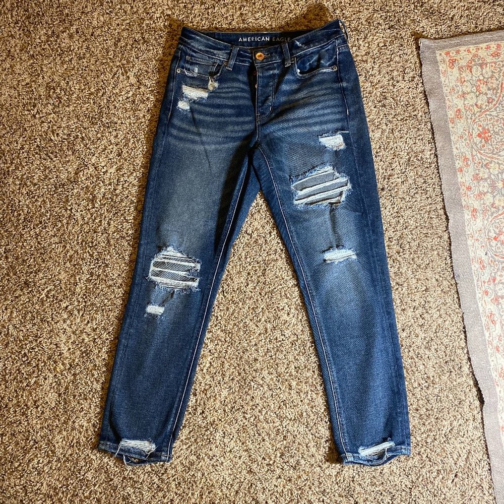 AE Tomgirl Button Fly Jeans